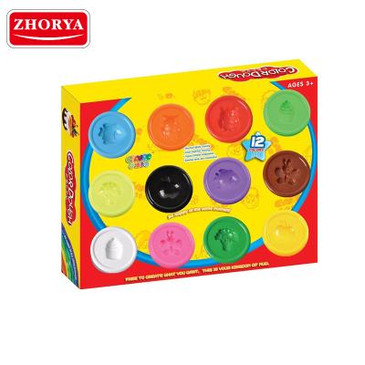 China Eco - Friendly Clay Zhorya 12 Light Color Game DIY Wholesale Dough Modeling For Kids for sale