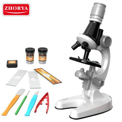 China Zhorya Plastic Microscope Toy Kids Cognitive Improvement Biology Science Lab Microscope Educational Toy For Children for sale