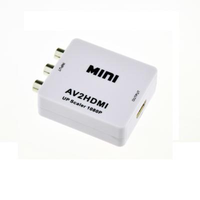 China Mini 1080P 5V 1A 10 pedazos CVBS del ABS al conversor HDMI en venta