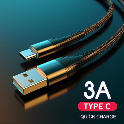 China tipo 3A cable de carga rápido trenzado de nylon de los 0.5m el 1.2m de C USB en venta