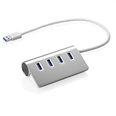 China US Plug 7 Port Aluminum USB 3.0 HUB 5Gbps Power Adapter for sale