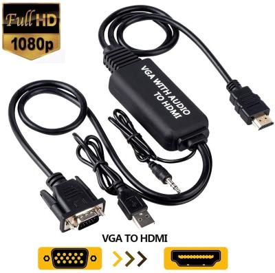 China enchufe 1080P 1080i VGA del 1.2M los 4ft 3.5m m al adaptador de HDMI en venta