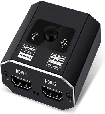 China Dos en uno fuera 2,0 de la transferencia de la señal de la caja de interruptor de HDMI 4K HD con AB 60hz HDCP2.2 en venta