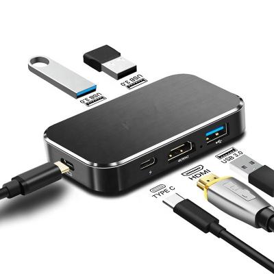 China Paladio del adaptador 100W del EJE 4K 60HZ USB C a de HDMI que carga 3 el conector del USB 3,0 para MacBook en venta