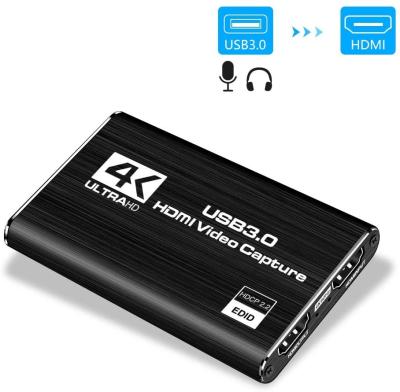 China 4K HDMI a la tarjeta de captura audia/video del juego del USB 3,0 HD para la caja de 1080P 60FPS TV en venta