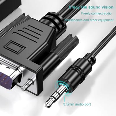 China enchufe 1080P 1080i HDMI de 3.5m m al adaptador el 1.2M los 4ft HDVD amperio de VGA en venta