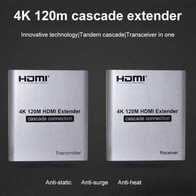 China transmisor multi 1080P de Ethernet de la cascada del receptor del suplemento del 120m 4K HDMI en venta