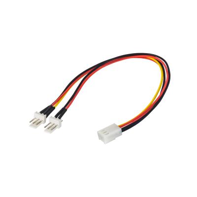 China Varón 3 - Pin*2 a la hembra 3 Pin Fan Power Cable Splitter 15 cm fáciles instalar 24 AWG en venta