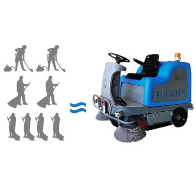 China Excellent Quantity Hotels Motor Street Road Sweeper Automatic Cleaning Ride On Floor Electric Sweeper Cleaning Machine for sale