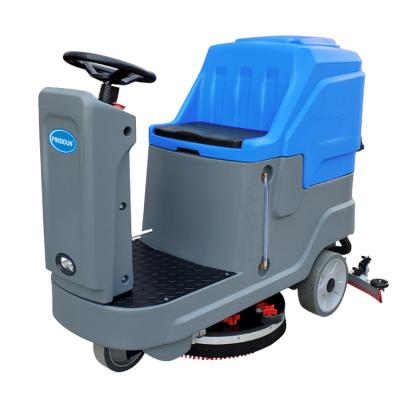 China Automatic Commercial Cleanging XZ Battery Powered Dual Disc Cordless Tower On Industrial Machine To Clean Floor Scrubber Dryer for sale