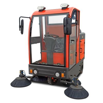 China XZ Automatic Cleaning Fully Enclosed Machine Quick Cleaning Turn On Floor Electric Industrial Sweeper Cleaning Machine for sale