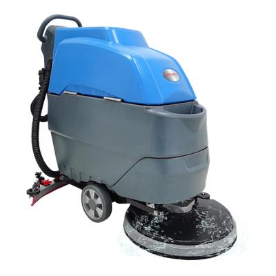 China Industrial Cleanging Walk Behind Automatic Floor Scrubber Dry Cleaning Machine For Concrete for sale