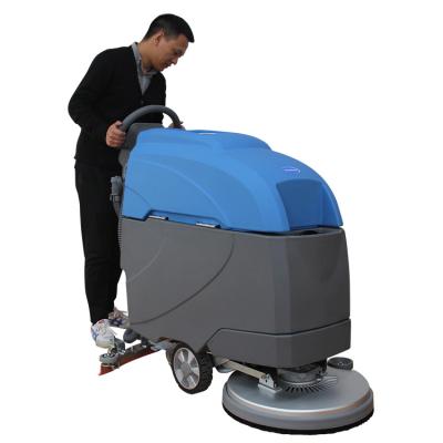 China Automatic Commercial Cleanging Equipment Electric Cleaning Walk Behind Floor Scrubber for sale