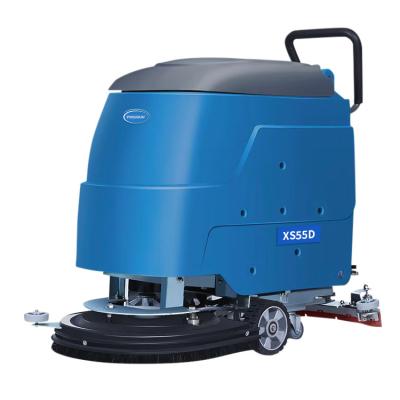 China Industrial Cleanging Walk Behind Automatic Floor Scrubber Dry Cleaning Machine For Concrete for sale