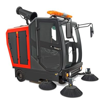 China Hotels Electric Floor Sweeper Street Floor Machine Road Sweeper Truck Drive Electric Street Ride On Sweeper for sale