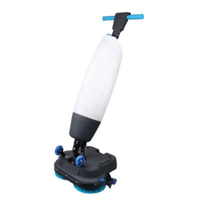 China Cleanging Folding High Speed ​​Motor Dual Brush Floor Scrubber for sale