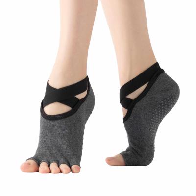 China Non Slip Yoga Pilates QUICK DRY Toe Socks With Grips for sale