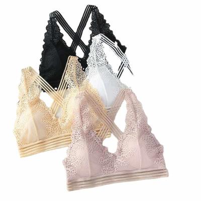 China Breathable Halter Bralette, Bra Mzl Love Lace Top Bras Grow Top Lingerie Lace Bralettes for sale