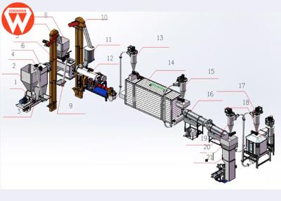 중국 믹서 500kg/Batch 뜨 물고기는 식물 1T/H에게 압축 공기를 넣은 운반 수족관을 먹입니다 판매용