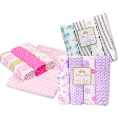 China Hot Sale Portable Baby Wrap Blankets for Newborns Muslin Wraps Knitted Cotton Flannel Baby Blanket for sale