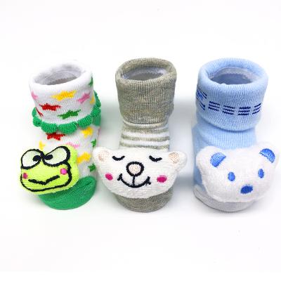 China Wholesale Antibacterial 3D Cute Animal Wear Antibacterial Cute Quality Cotton Cartoons Winter Baby Warm Baby Socks for sale