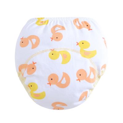 China Wholesale Embroidered Diaper Pants Lovely Unisex Cartoon Cloth Diaper New Arrival Baby Animal Training Pants For Baby for sale