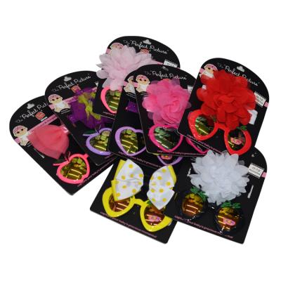 China Eco-Friendly Summer Fashion Baby Headband And Sunglass Set for sale