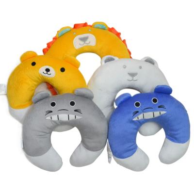 China Anti-Apnea Hot Selling Colorful Cute Cartoon Printed Baby Neck U Shaped Pillow Y130 for sale