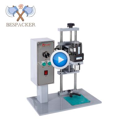 China Bespacker DDX-450 USA Small Screw Beverage Semi Automatic Plastic Glass Water Bottle Jar Capping Machine for sale