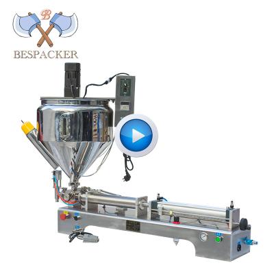 China CLOTHING Bespacker Type New Semi Automatic Liquid Filling Machine With Heater And Mixer for sale