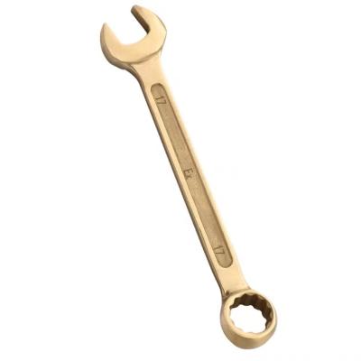 China Hot Sale Hand Tool Combination Wrench Aluminum Bronze Non-sparking Wrench for sale