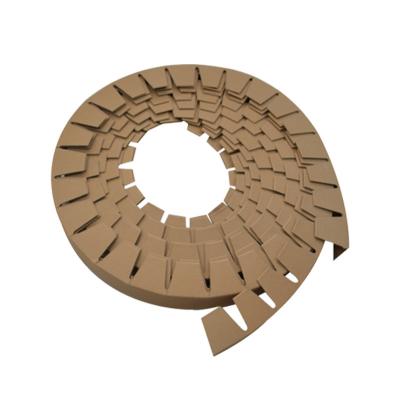 China Eco-freindly Semi-Freindly Factory Kraft Paper Edge Protector Panel Brown Slab Wrapped Corner Paper Bead for sale