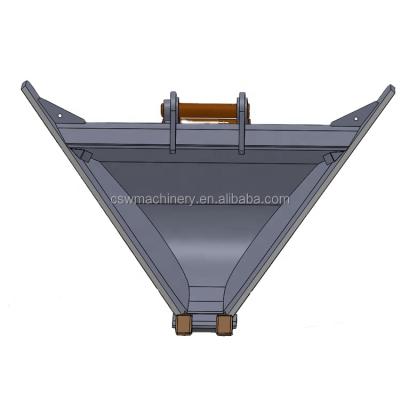 China Excavator Factory Direct Sale V Ditch Bucket Ditch Bucket for hitchi ZX210 excavator en venta