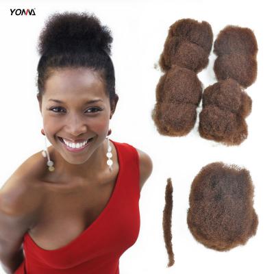 China Kinky Curly Tight Afro Hair 100% Bulk Hair Bulk For DreadLocks, Twist Braids for sale