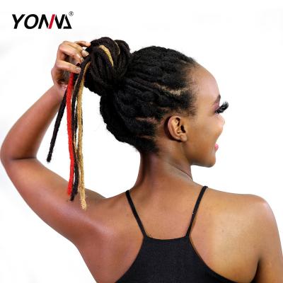 China Microlocks Sisterlocks Dreadlocks Hair Extensions Curl 100% Handmade Curly Hair Full (0.4cm Width) for sale