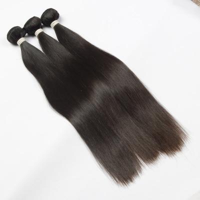 China Aligend Cuticle Color 100% Wave Hair Extension Natural Black Indian Human Hair Bundles High Quality Silky Straight for sale