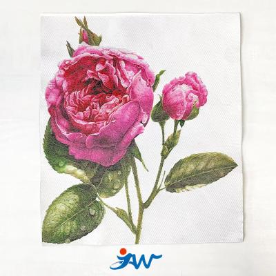 China Artwork Woven Rose Flower Artwork,Fashion Hot High Quality Low Price Custom Made JustWe Design Sale Pattern Garment,Made in China for sale