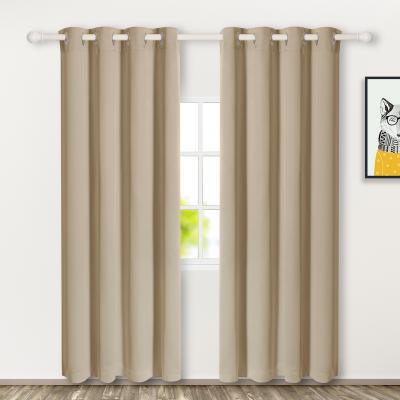 China Blackout Blackout Curtains 2 Panels For Living Room 52*84 Deep Khaki Bedroom for sale