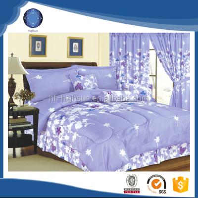 China Wholesale Single Polyester 7pcs Bamboo Comforter Set , Bedding Set for sale