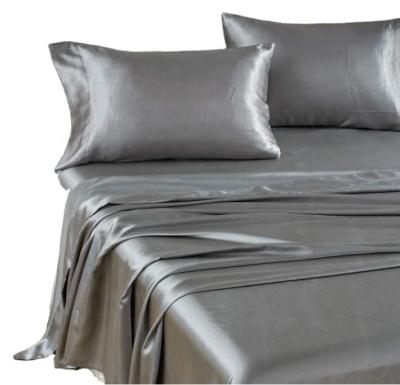 China Portable Silky Sheets 4-Pieces Microfiber Sheet Set for sale