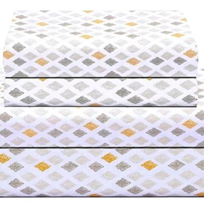 China Factory Custom 300 Thread Count KOREAN 100% Cotton Percale Weave Bed Sheets + 2 Pillowcases for sale