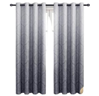 China Blackout Factory Ombre Blackout Curtains For Bedroom Grommet Curtains For Living Room for sale