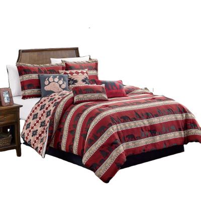 China Latest New Arrival Western Design Luxury Cowboy Style Bed Sheet Set Designers King Size Bed Sheet Sets for sale