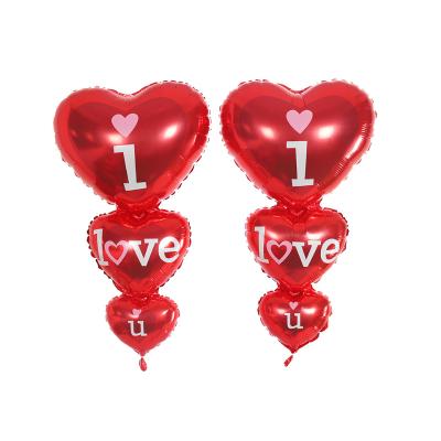 China Gift toy foil I love you swindler forma de corazon de corazon de globo de globo para san valentine birthday party decoration balloons globos for sale