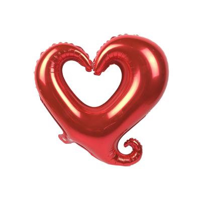 China Gift Toy Small Size Hook Heart Shape Foil Helium Balloons Heart Balls Wedding Party Wedding Decoration I Love You for sale