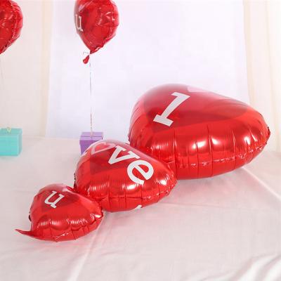 China Eco-Friendly Birthday Party Decorations Balloons United Heart Foil Balloons Balloon I Love You Set Birthday Weddings Baby Shower for sale