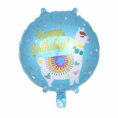 China Gift Toy Kids Party Supplies 18 Inch Happy Birthday Balloon Around The Balloon Helium Foil Balloons For Birthday Decoration for sale