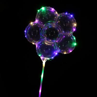 China Gift Toy Popular Led Balloon Lights Birthday Decoration Balloon Oversized Bubble Cheers Balloons for sale