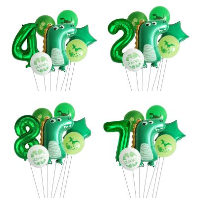 China Cute Party Decoration Dinosaur Party Balloon Set Bunch Howl Theme Dino Balloons For Birthday Party Balloons for sale