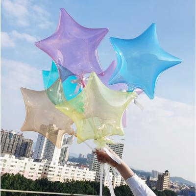 China Wholesale Eco-friendly Christmas Clear Bobo Balloon Star Shape Balloons Wedding Party Decoration Star Bobo Balloon for sale